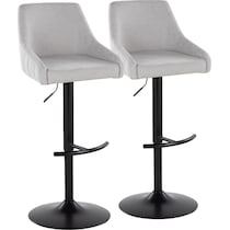 neo gray black bar stool   