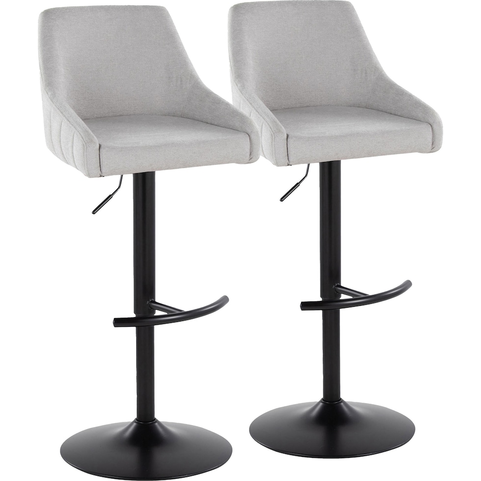 neo gray black bar stool   