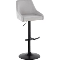 neo gray black bar stool   
