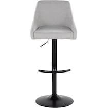 neo gray black bar stool   