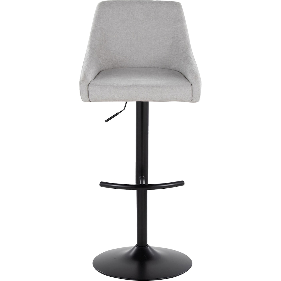neo gray black bar stool   