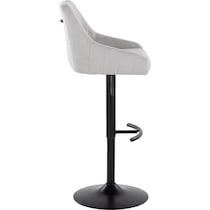 neo gray black bar stool   