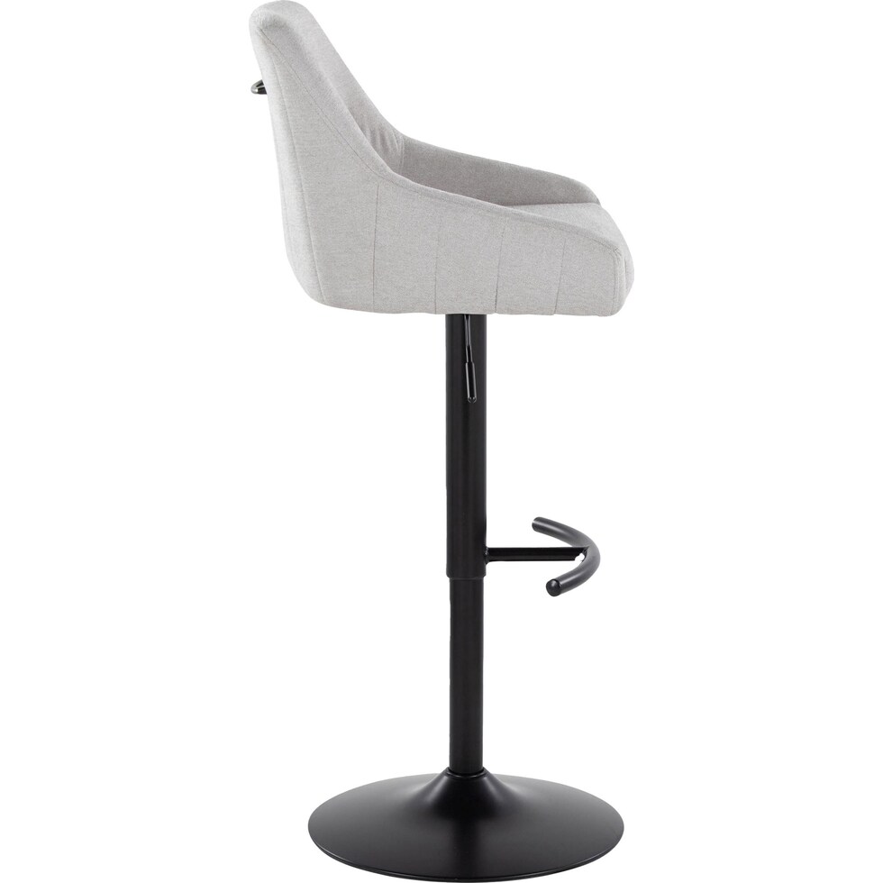 neo gray black bar stool   