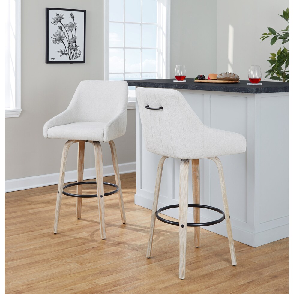 neo white bar stool   