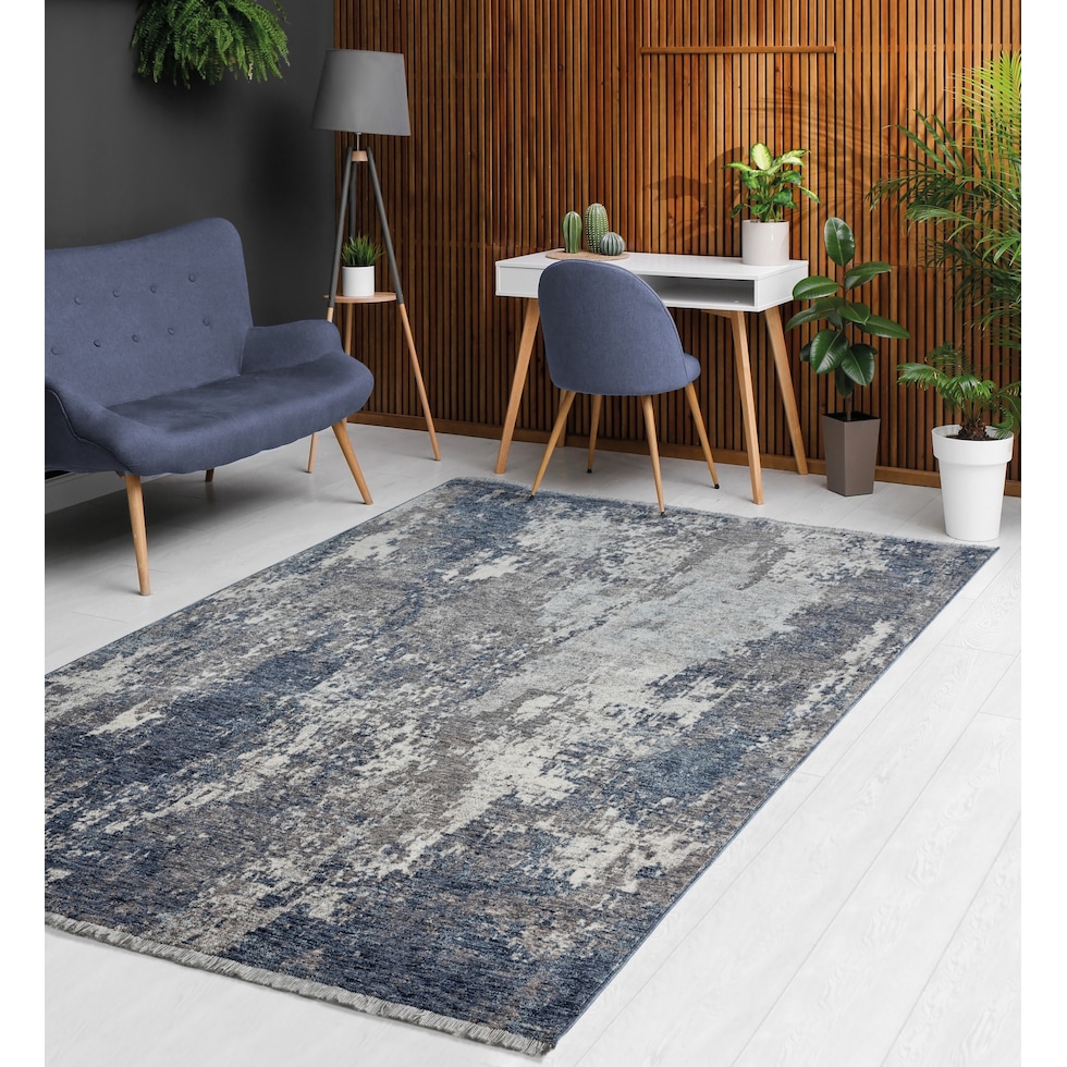 neptune blue gray area rug  x    