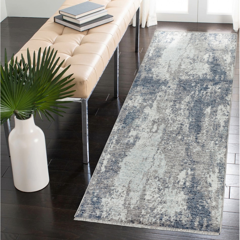 neptune blue gray rug   