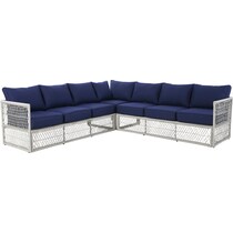 nesika blue outdoor sectional   