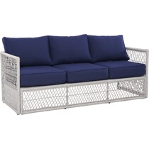 nesika blue outdoor sofa set   