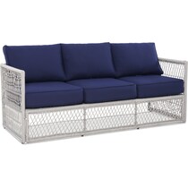 nesika blue outdoor sofa   