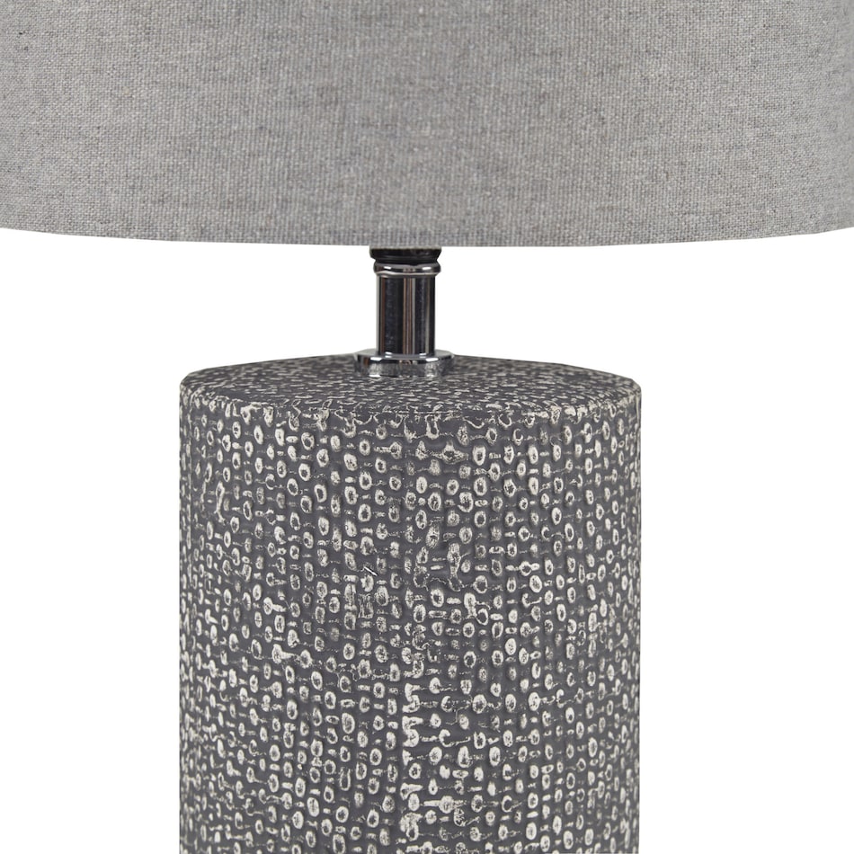 nesika gray table lamp   