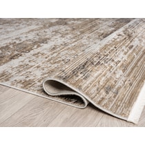 nesmarie dark brown area rug  x    