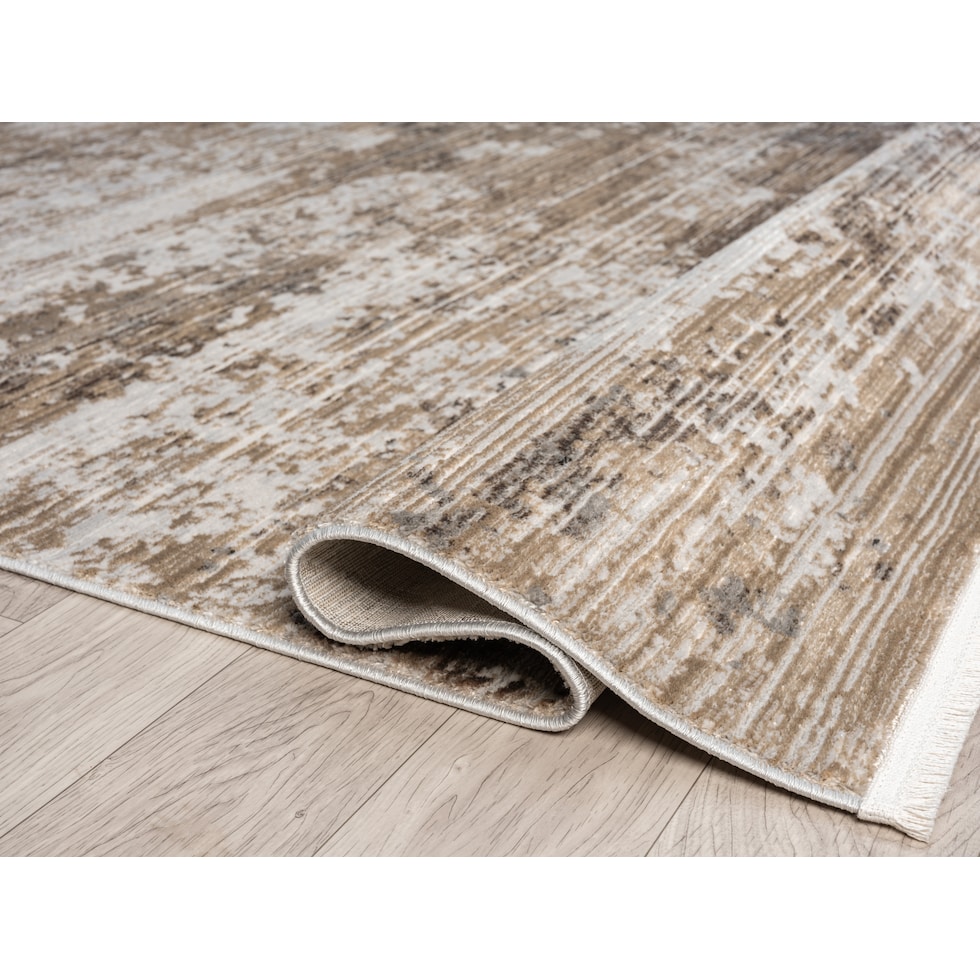 nesmarie dark brown area rug  x    