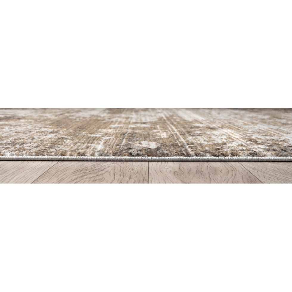 nesmarie dark brown area rug  x    