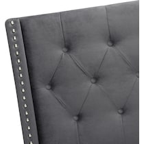 nessie gray queen bed   