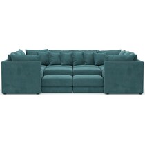 nest bella peacock  pc sectional   