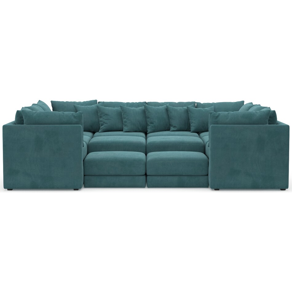 nest bella peacock  pc sectional   