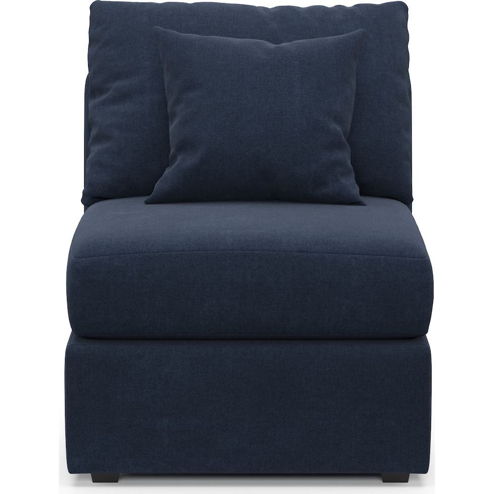 nest blue armless chair   