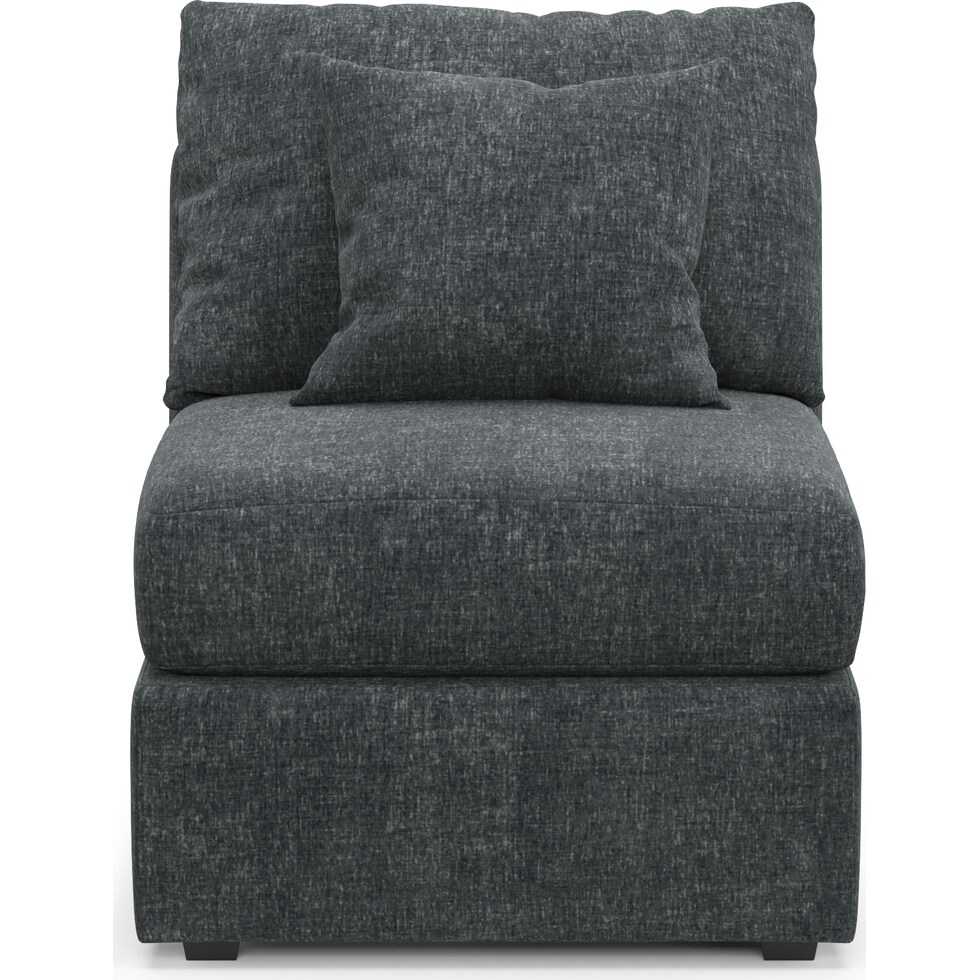 nest blue armless chair   
