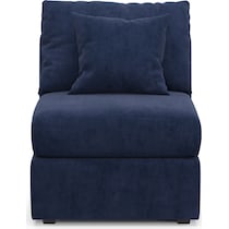 nest blue armless chair   