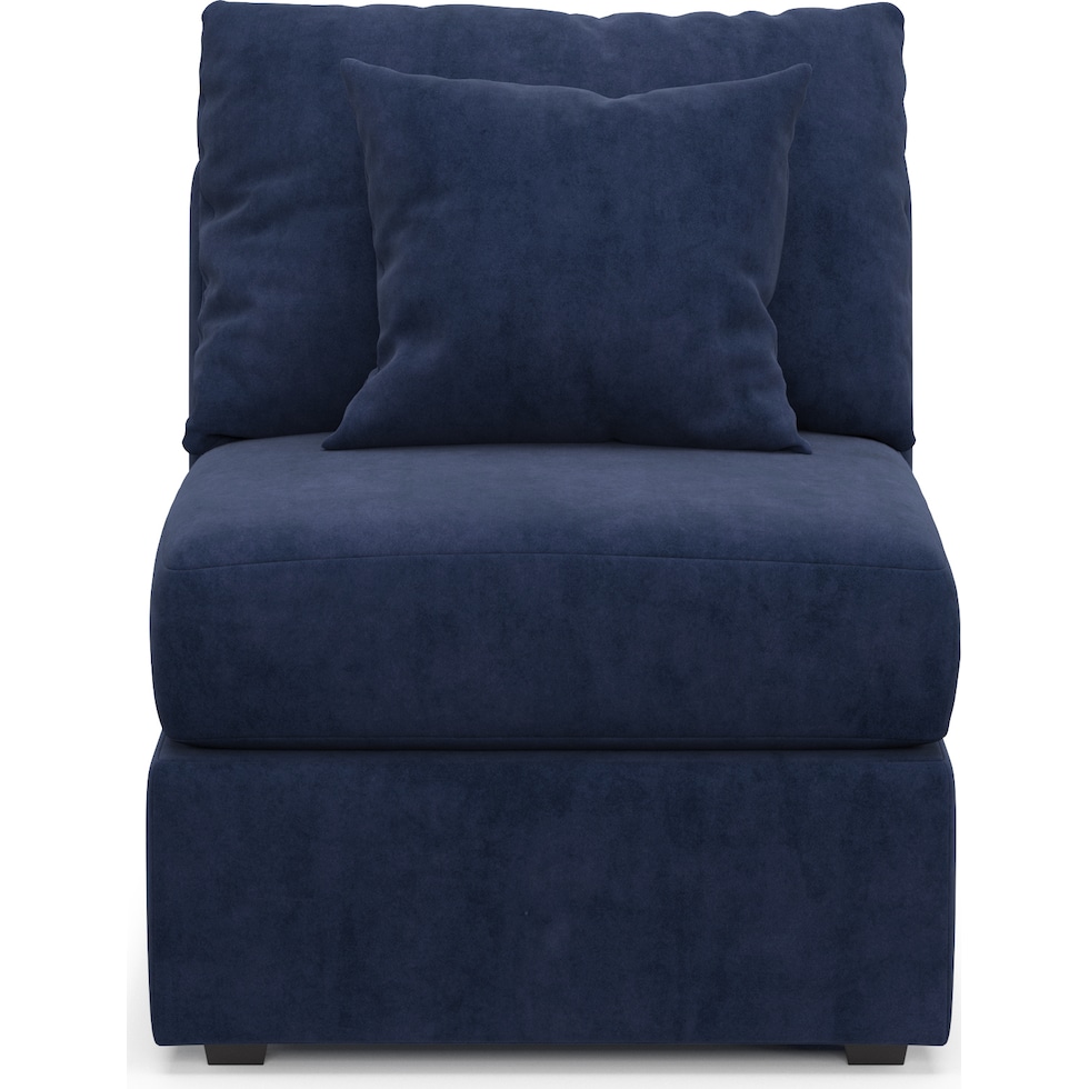 nest blue armless chair   