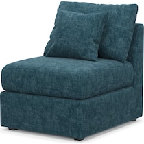 nest blue armless chair   