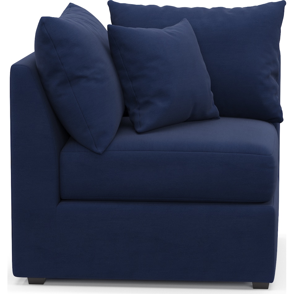 nest blue corner chair   