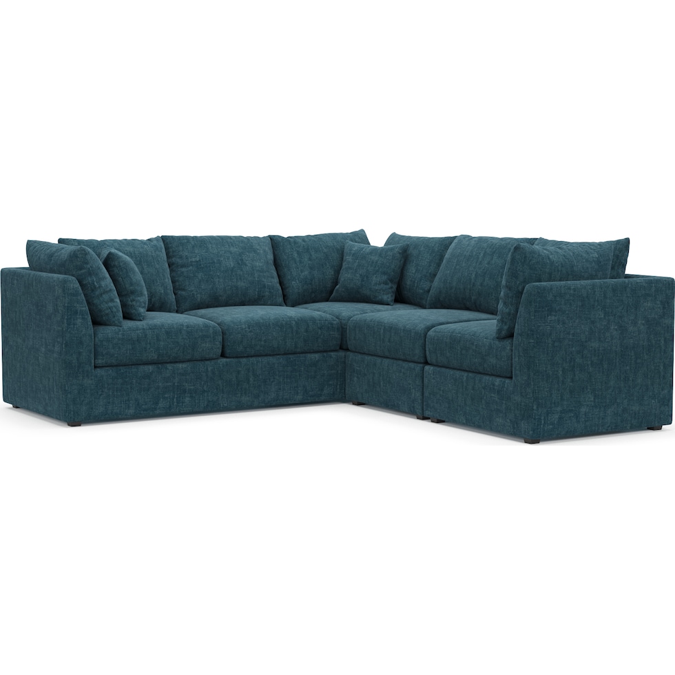 nest blue sectional   