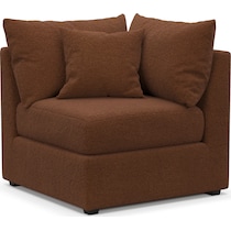 nest dark brown corner chair   