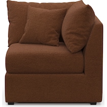 nest dark brown corner chair   