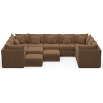 nest dark brown sectional   