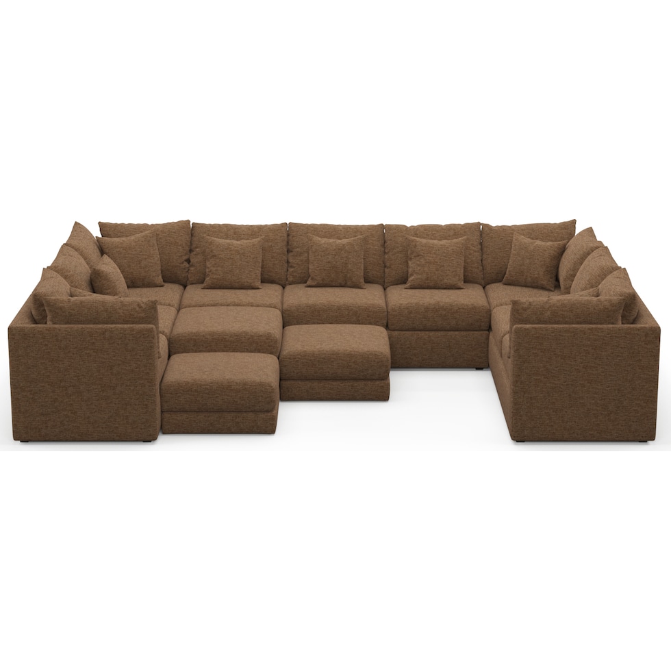 nest dark brown sectional   