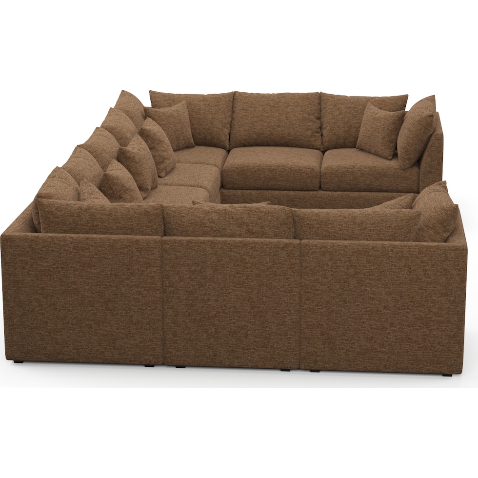 nest dark brown sectional   