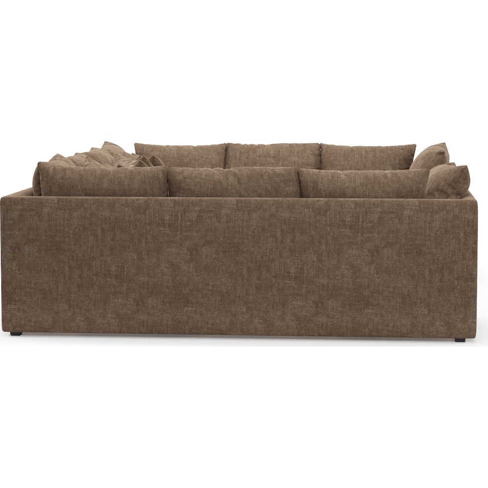 nest dark brown sectional   