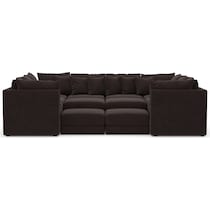 nest dark brown sectional   