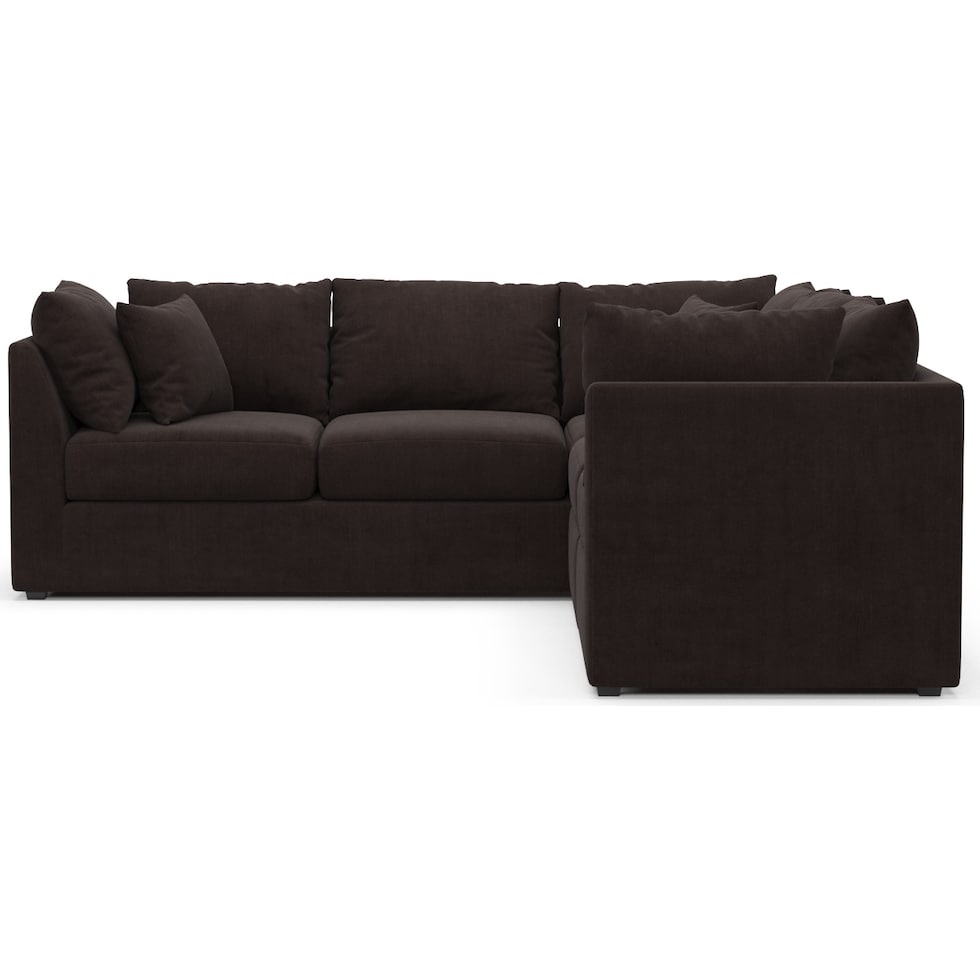nest dark brown sectional   