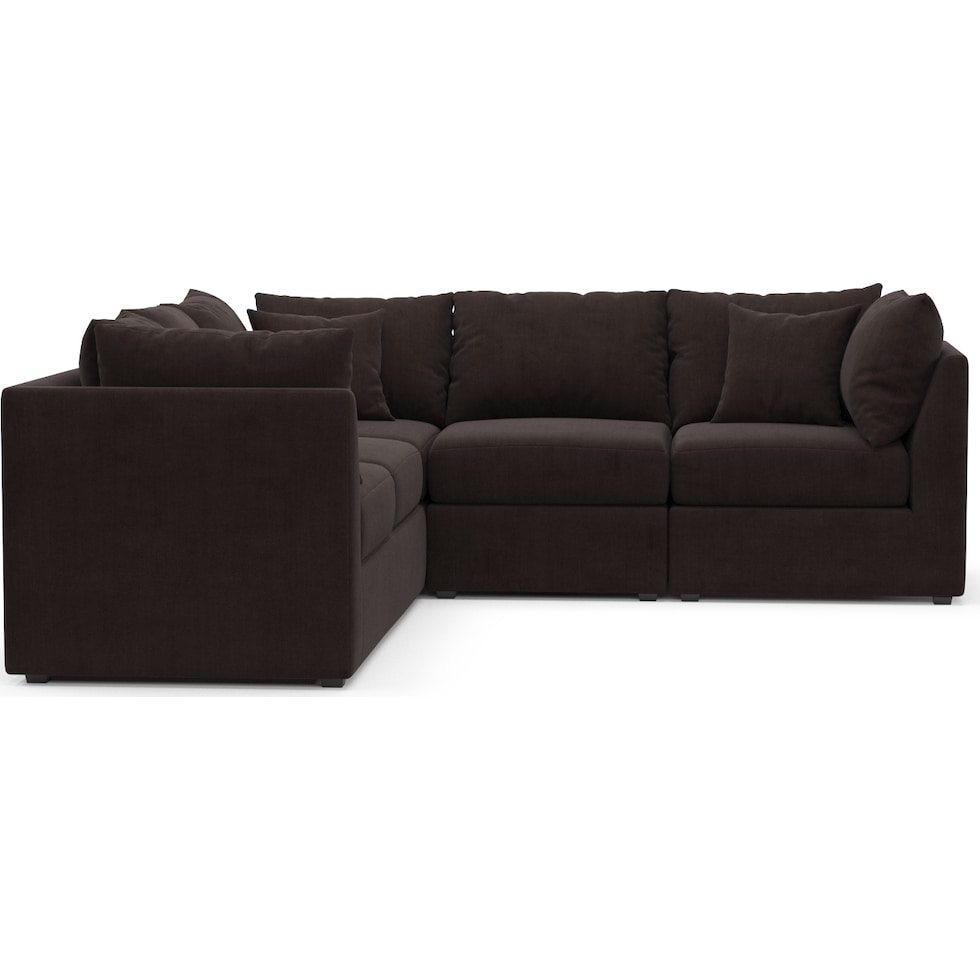 nest dark brown sectional   