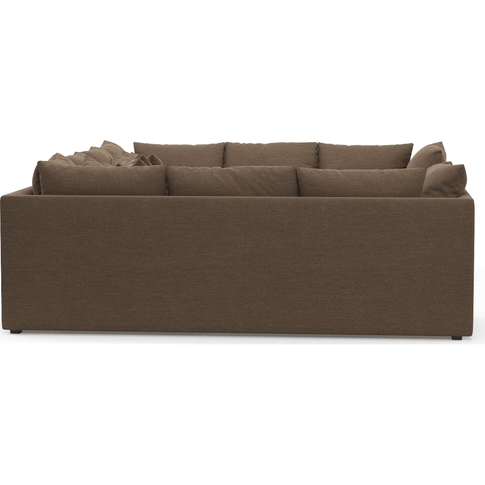 nest dark brown sectional   