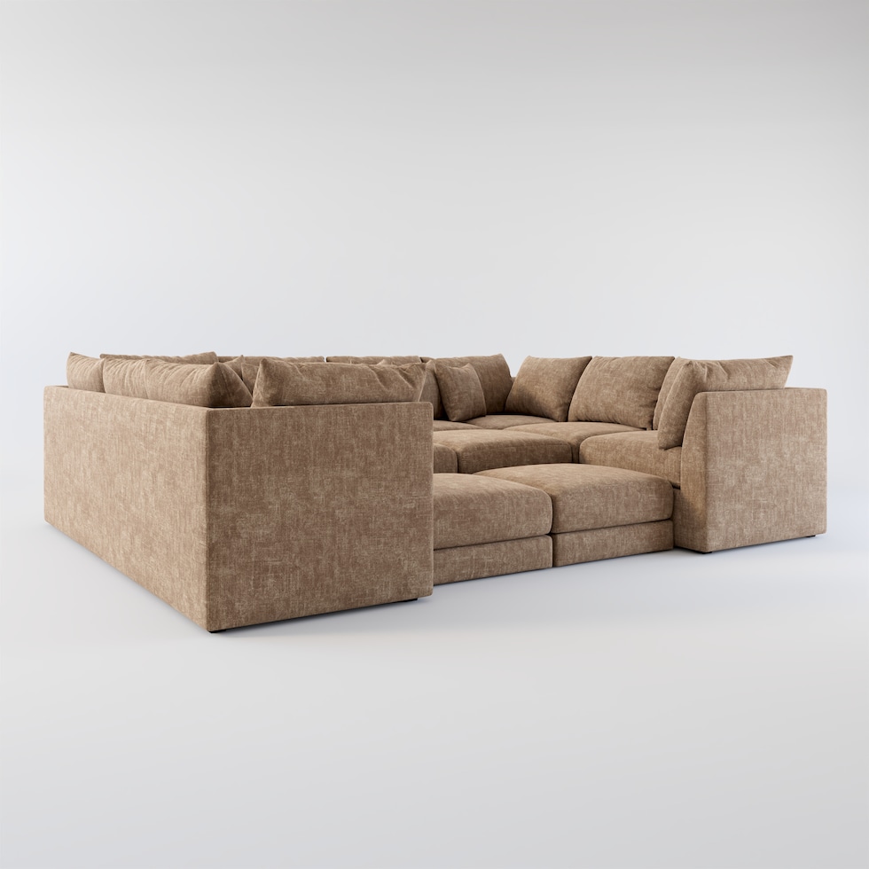 nest dark brown sectional web   