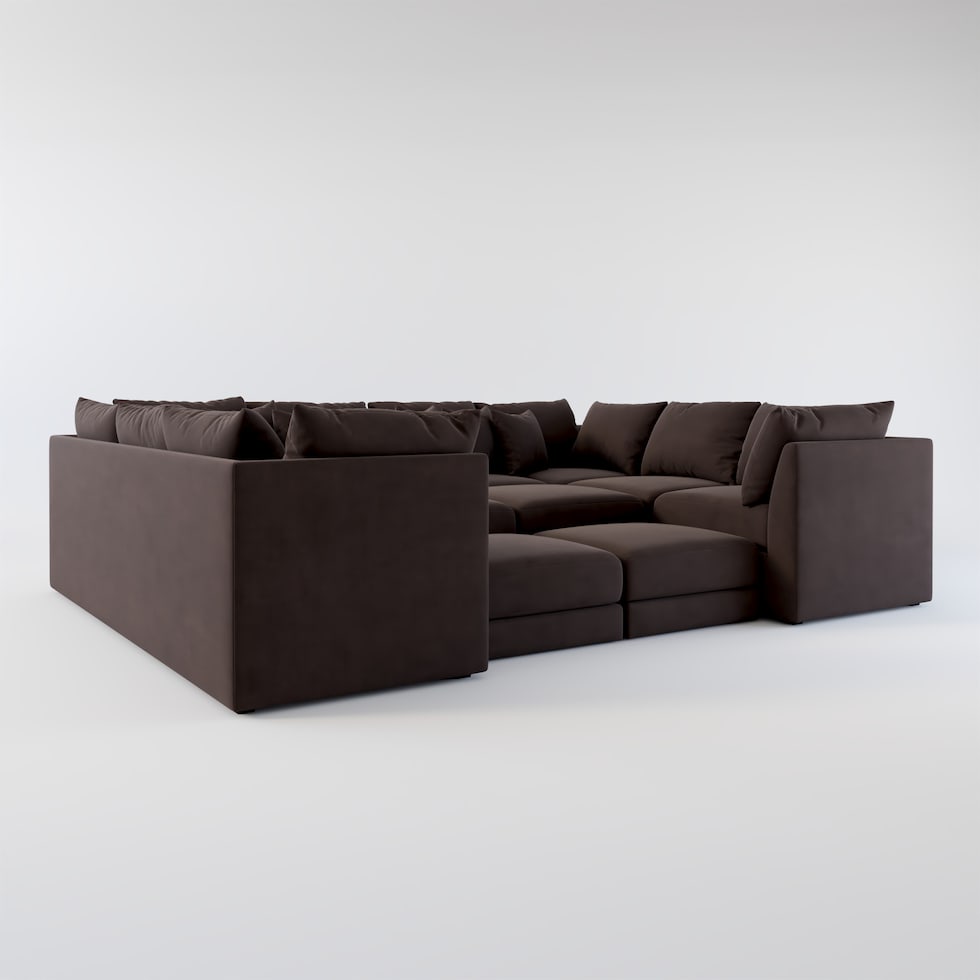 nest dark brown sectional web   