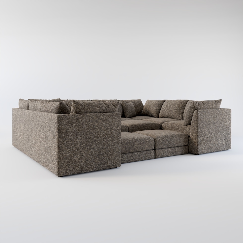 nest dark brown sectional web   