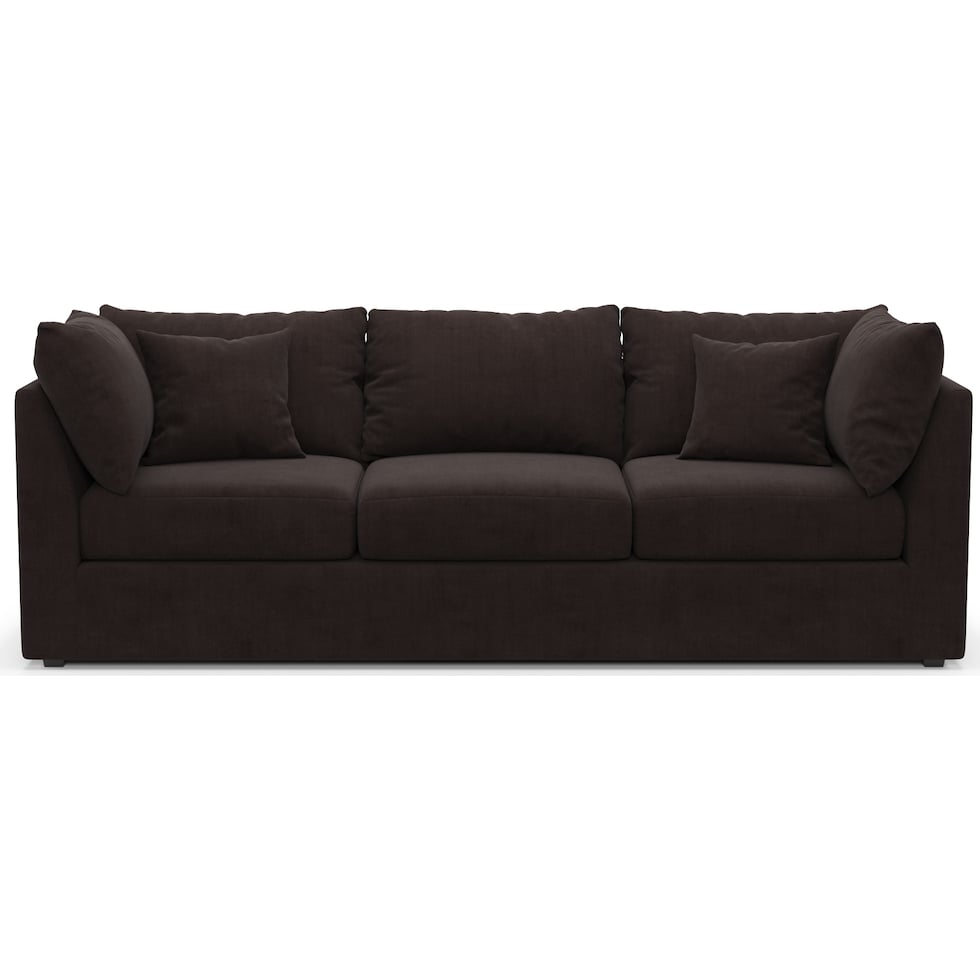 nest dark brown sofa   