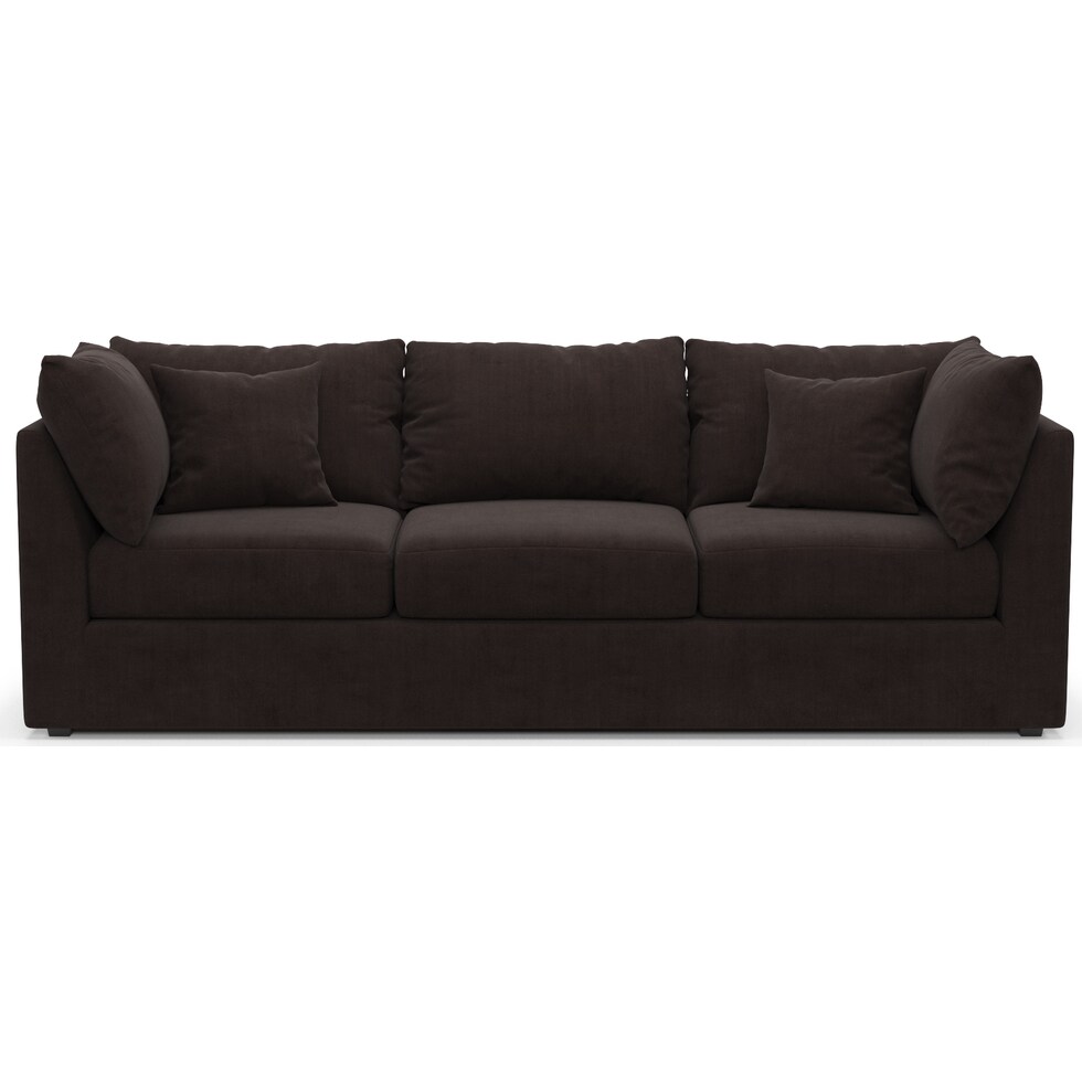 nest dark brown sofa   