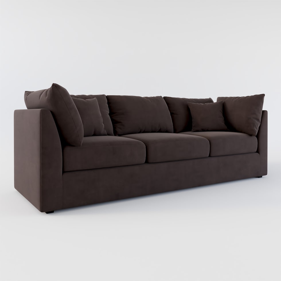 nest dark brown sofa web   