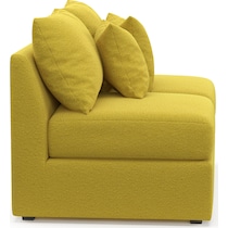 nest gold armless loveseat   