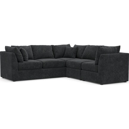 Nest Hybrid Comfort 3-Piece Small Sectional - Sherpa Charcoal