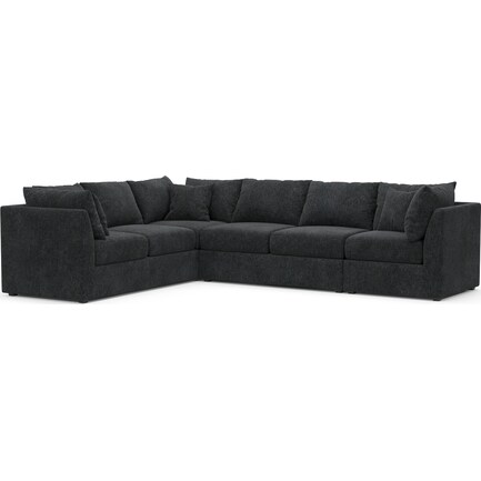 Nest Hybrid Comfort 3-Piece Large Sectional - Sherpa Charcoal