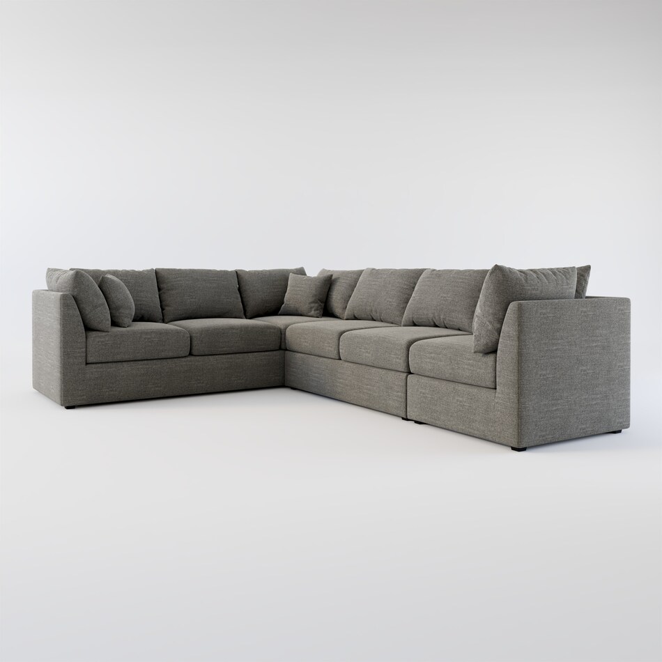nest gray  pc sectional   