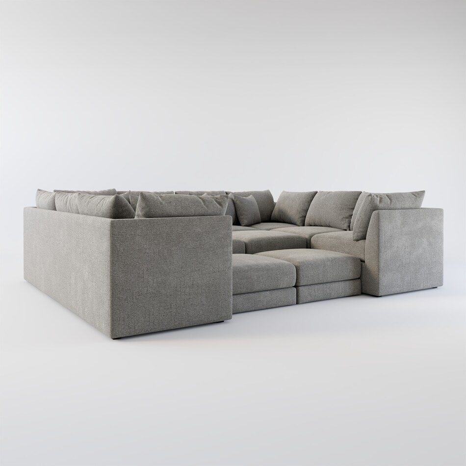 nest gray  pc sectional   