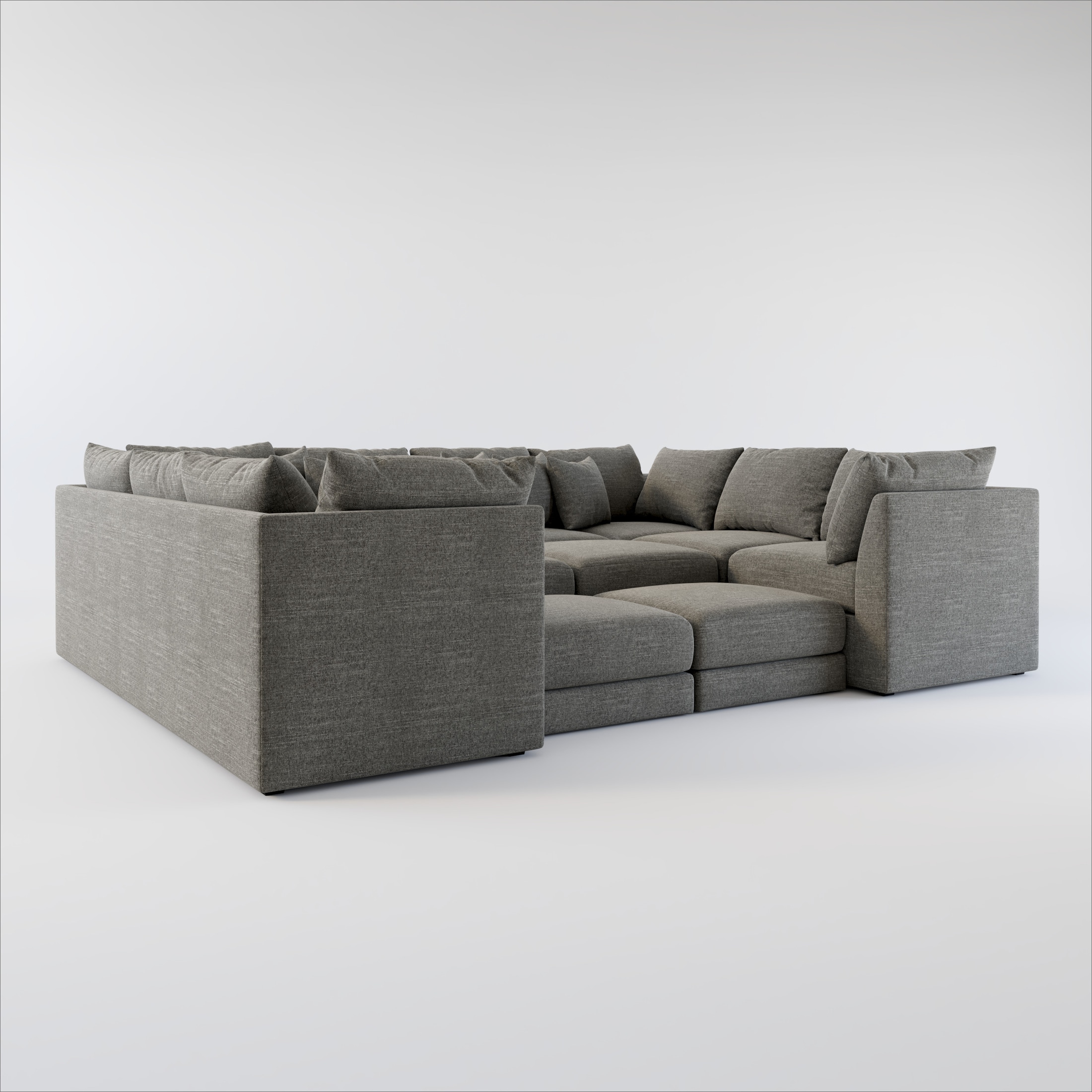 Nest 9Piece Pit Sectional Value City Furniture