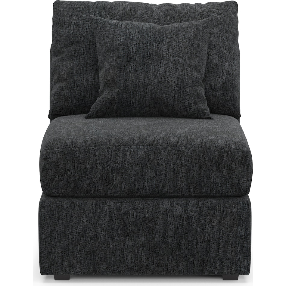 nest gray armless chair   